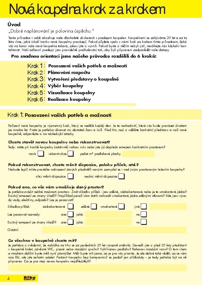 leták Siko koupelny katalog 1. část strana 1 leták Siko koupelny katalog 1. část strana 1