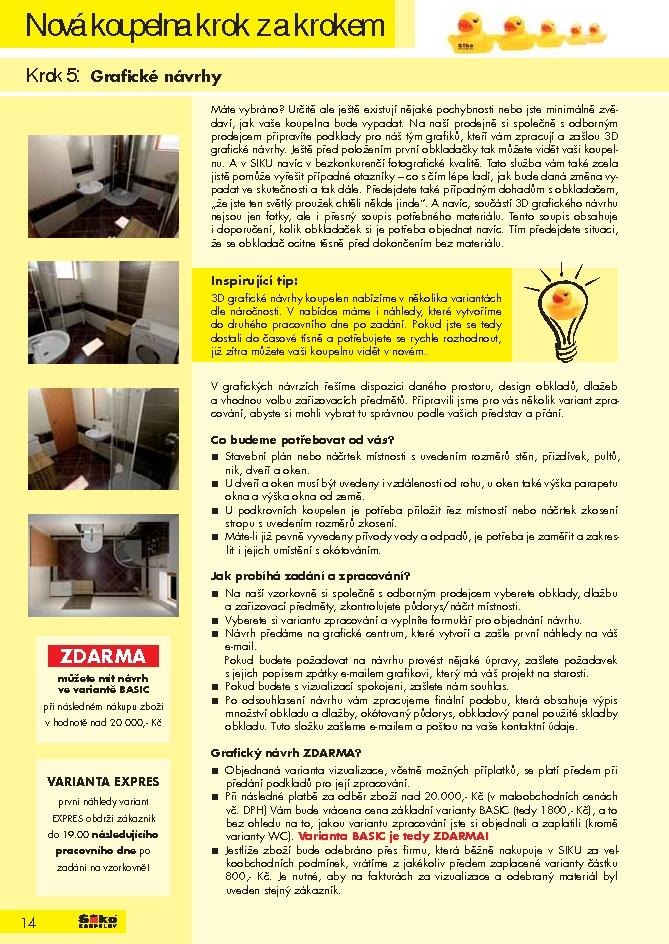 leták Siko koupelny katalog 1. část strana 1 leták Siko koupelny katalog 1. část strana 1