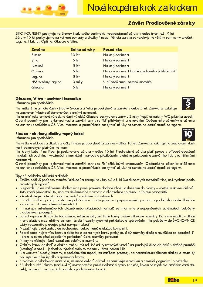 leták Siko koupelny katalog 1. část strana 1 leták Siko koupelny katalog 1. část strana 1