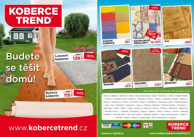 leták Koberce Trend aktuální leták strana 1 leták Koberce Trend aktuální leták strana 1