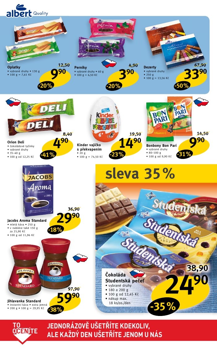 leták Albert strana 1 leták Albert strana 1
