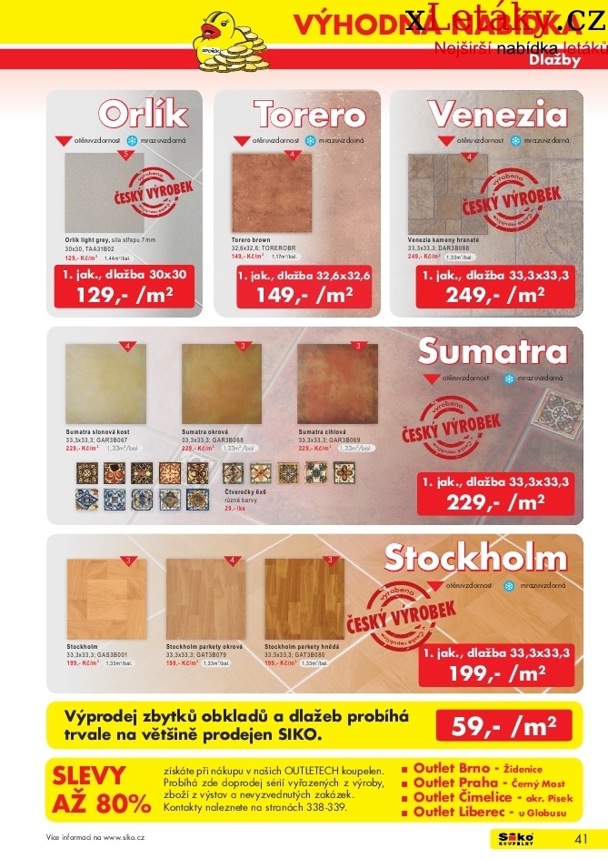 leták Siko koupelny leták - 1.část strana 1 leták Siko koupelny leták - 1.část strana 1