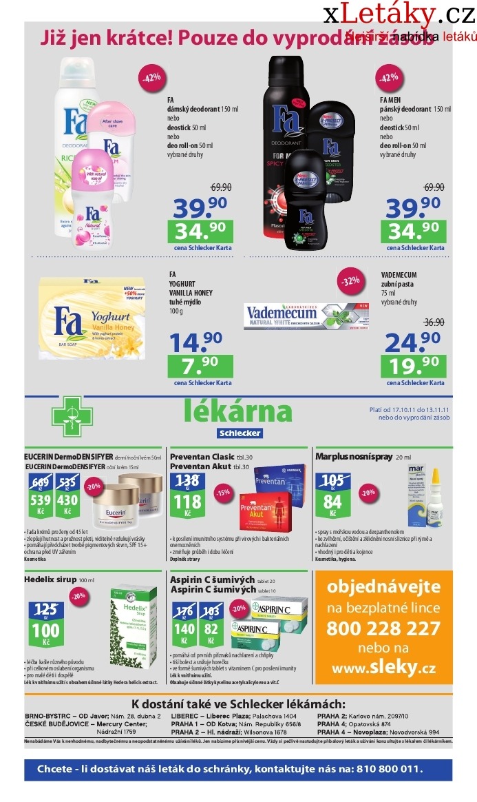 leták Schlecker akční leták strana 1 leták Schlecker akční leták strana 1