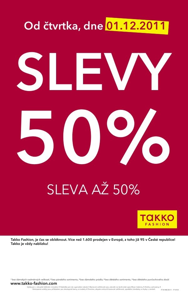 leták Takko fashion strana 1 leták Takko fashion strana 1