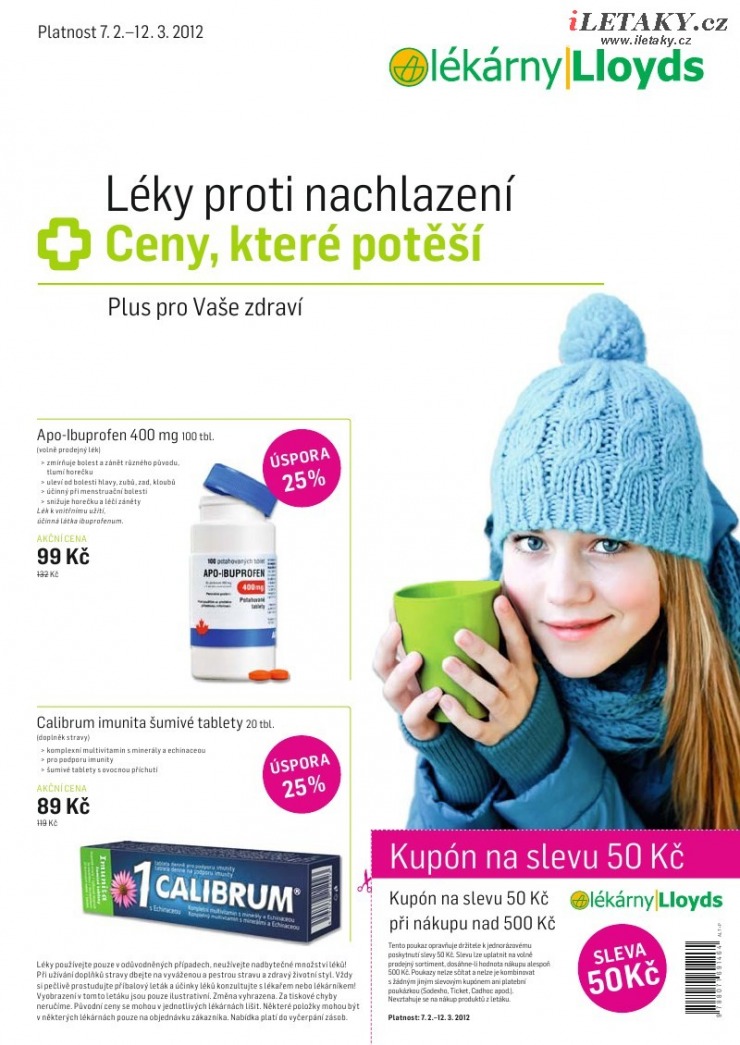 leták Lloyds lékárna strana 1 leták Lloyds lékárna strana 1