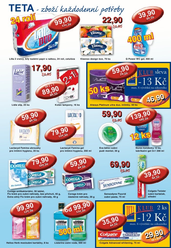 leták TETA drogerie strana 1 leták TETA drogerie strana 1