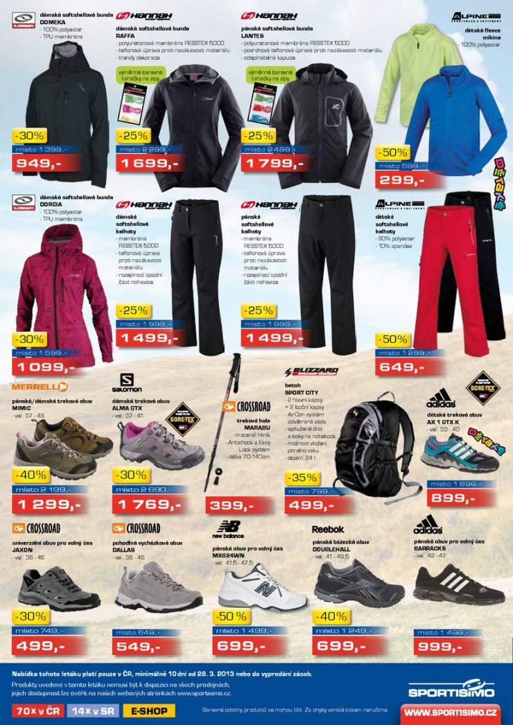 leták Sportisimo Aktuální leták od 28.3.2013 strana 1 leták Sportisimo Aktuální leták od 28.3.2013 strana 1