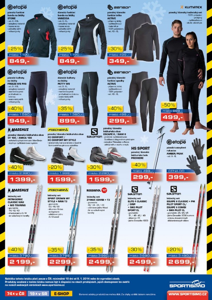 leták Sportisimo Aktuální leták od 8.1.2014 strana 1 leták Sportisimo Aktuální leták od 8.1.2014 strana 1