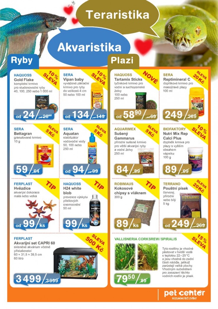 leták Pet Center Akční leták od 1.2.2014 strana 1