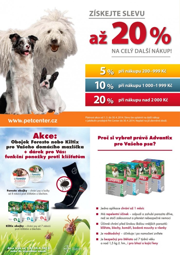 leták Pet Center Akční leták od 1.4.2014 strana 1 leták Pet Center Akční leták od 1.4.2014 strana 1