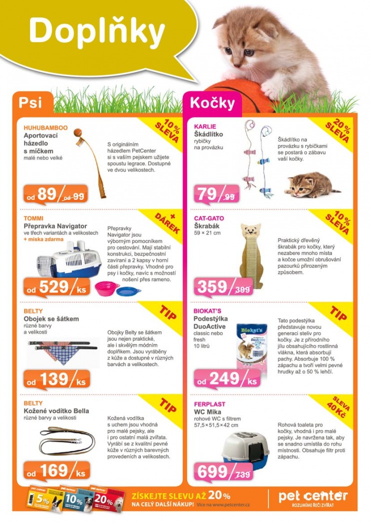 leták Pet Center Akční leták od 1.4.2014 strana 1 leták Pet Center Akční leták od 1.4.2014 strana 1