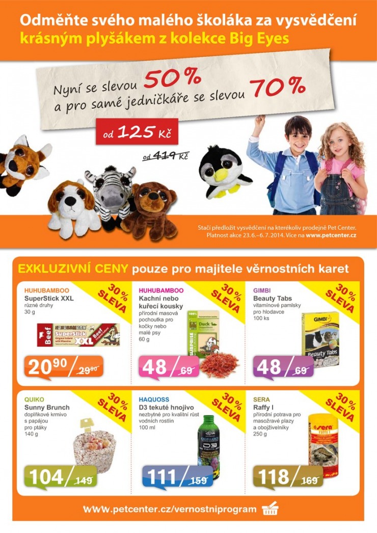 leták Pet Center Akční leták od 1.6.2014 strana 1 leták Pet Center Akční leták od 1.6.2014 strana 1