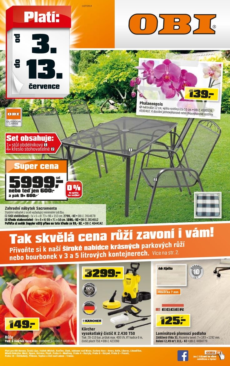leták OBI Aktuální leták od 3.7.2014 strana 1 leták OBI Aktuální leták od 3.7.2014 strana 1