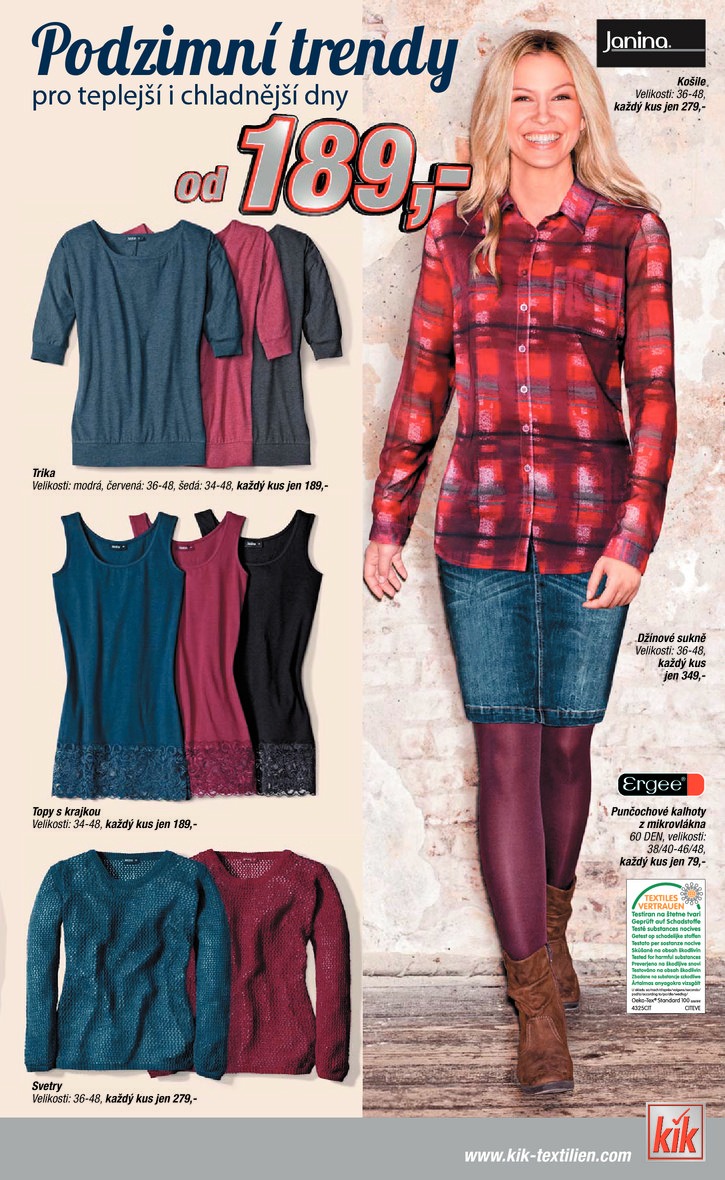 leták Kik textil Prospekt od 16.9.2014 strana 1 leták Kik textil Prospekt od 16.9.2014 strana 1