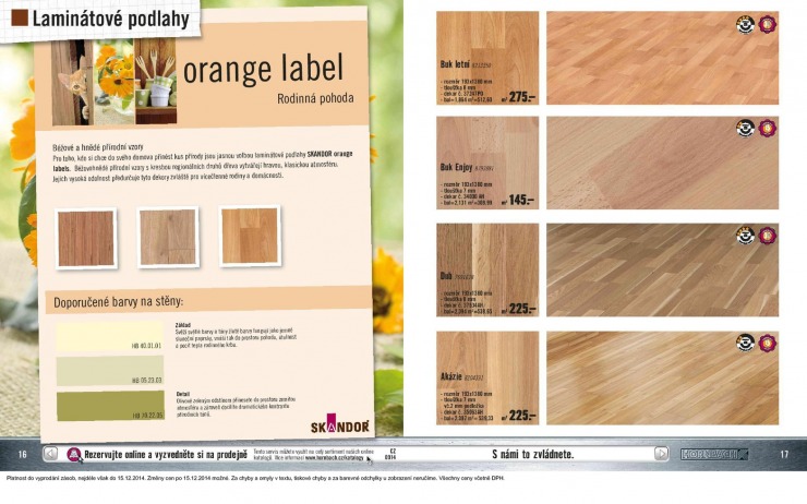leták Hornbach Podlahy od 15.9.2014 strana 1 leták Hornbach Podlahy od 15.9.2014 strana 1