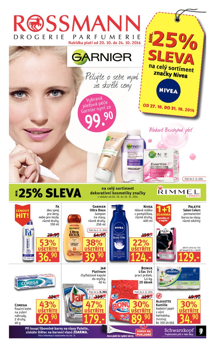 leták Rossmann Leták od 20.10.2014 strana 1 leták Rossmann Leták od 20.10.2014 strana 1