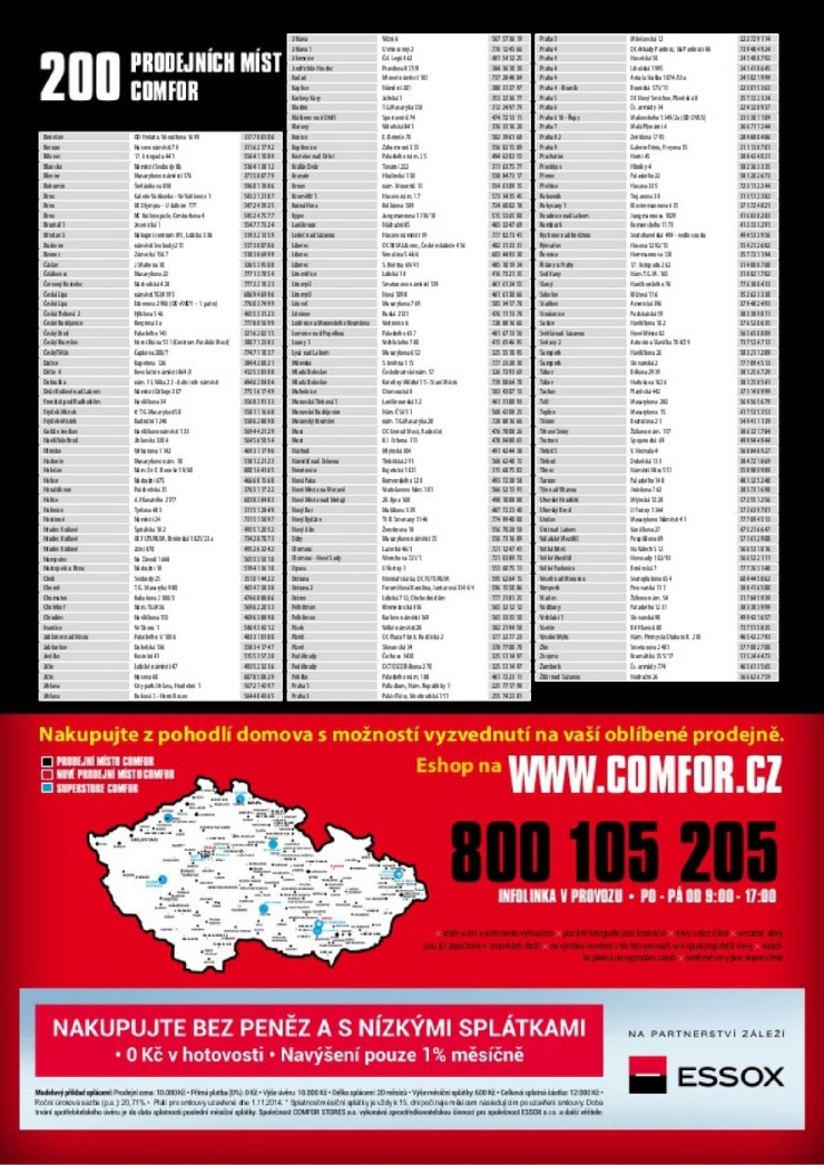 leták Comfor katalog od 18.10.2014 strana 1