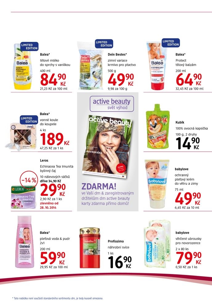leták DM drogerie Journal 2. část od 29.10.2014 strana 1 leták DM drogerie Journal 2. část od 29.10.2014 strana 1