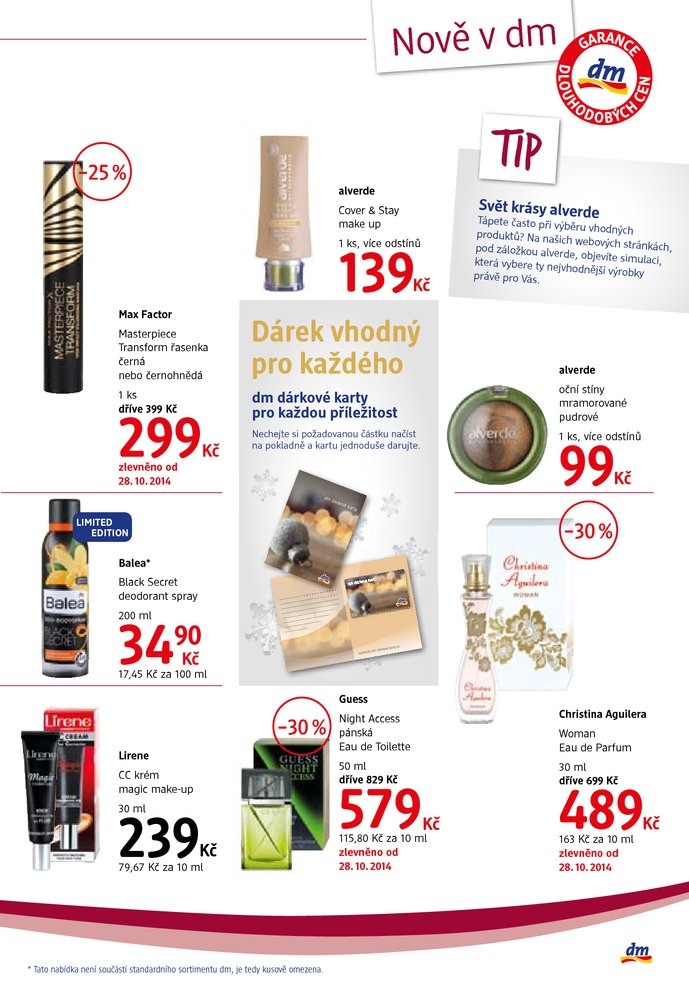 leták DM drogerie Journal 2. část od 29.10.2014 strana 1 leták DM drogerie Journal 2. část od 29.10.2014 strana 1