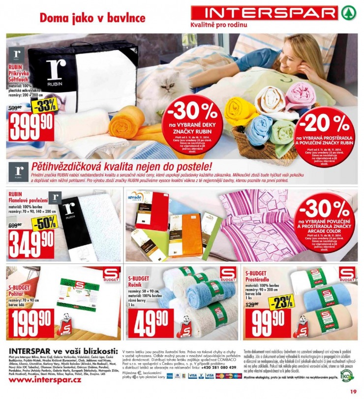 leták Interspar Akční nabídka od 5.11.2014 strana 1 leták Interspar Akční nabídka od 5.11.2014 strana 1