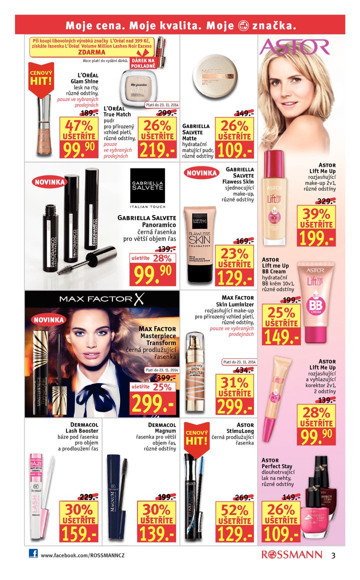 leták Rossmann Leták od 10.11.2014 strana 1 leták Rossmann Leták od 10.11.2014 strana 1