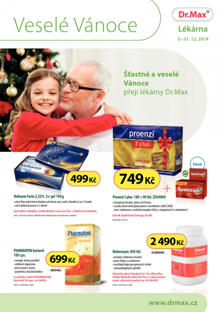 leták Dr. Max lékárna Aktuální leták od 3.12.2014 strana 1 leták Dr. Max lékárna Aktuální leták od 3.12.2014 strana 1