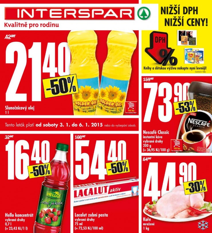 leták Interspar Akční nabídka od 3.1.2015 strana 1 leták Interspar Akční nabídka od 3.1.2015 strana 1