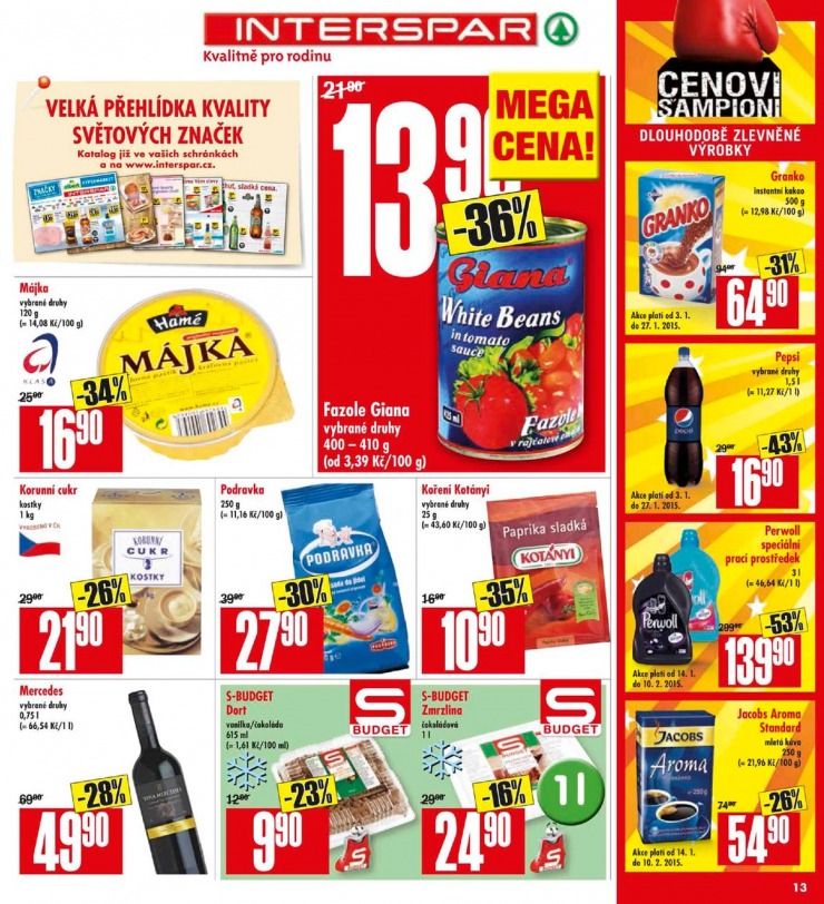 leták Interspar Akční nabídka od 14. 1. 2015 strana 1 leták Interspar Akční nabídka od 14. 1. 2015 strana 1