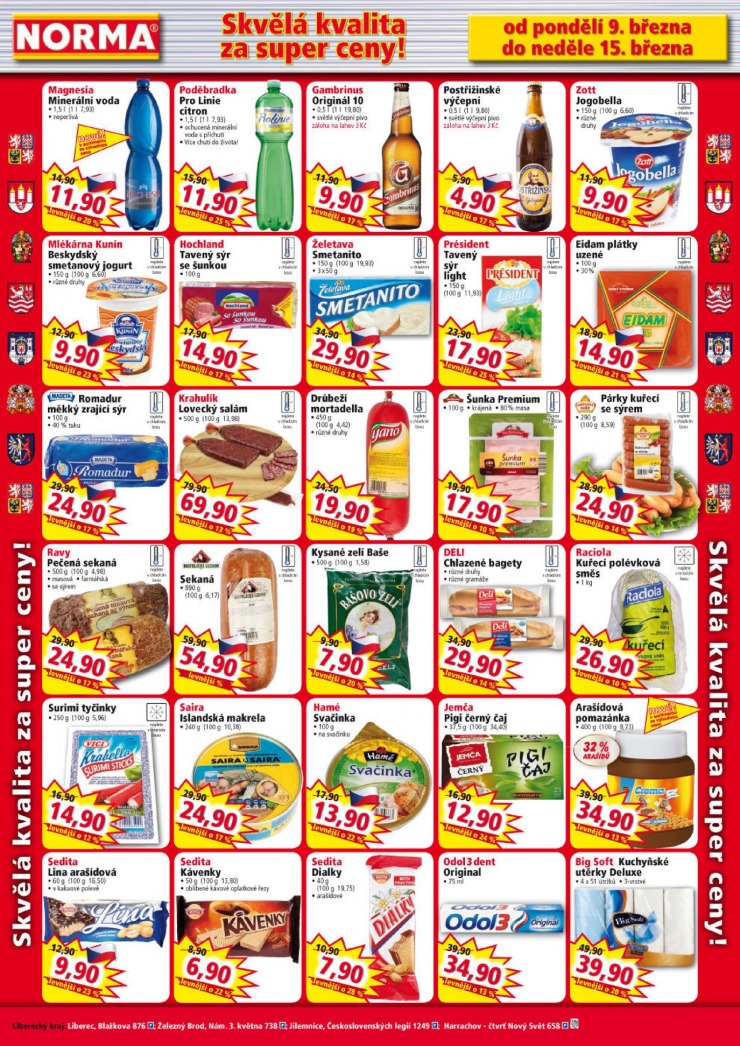leták Norma Aktuální leták od 9.3.2015 strana 1
