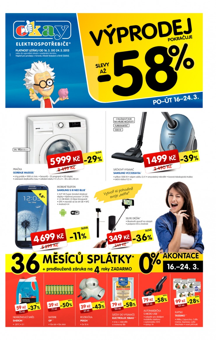 leták Okay Aktuální leták od 16.3.2015 strana 1 leták Okay Aktuální leták od 16.3.2015 strana 1