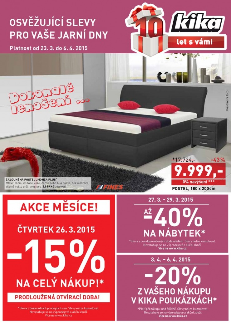 leták Kika Aktuální leták od 23.3.2015 strana 1 leták Kika Aktuální leták od 23.3.2015 strana 1