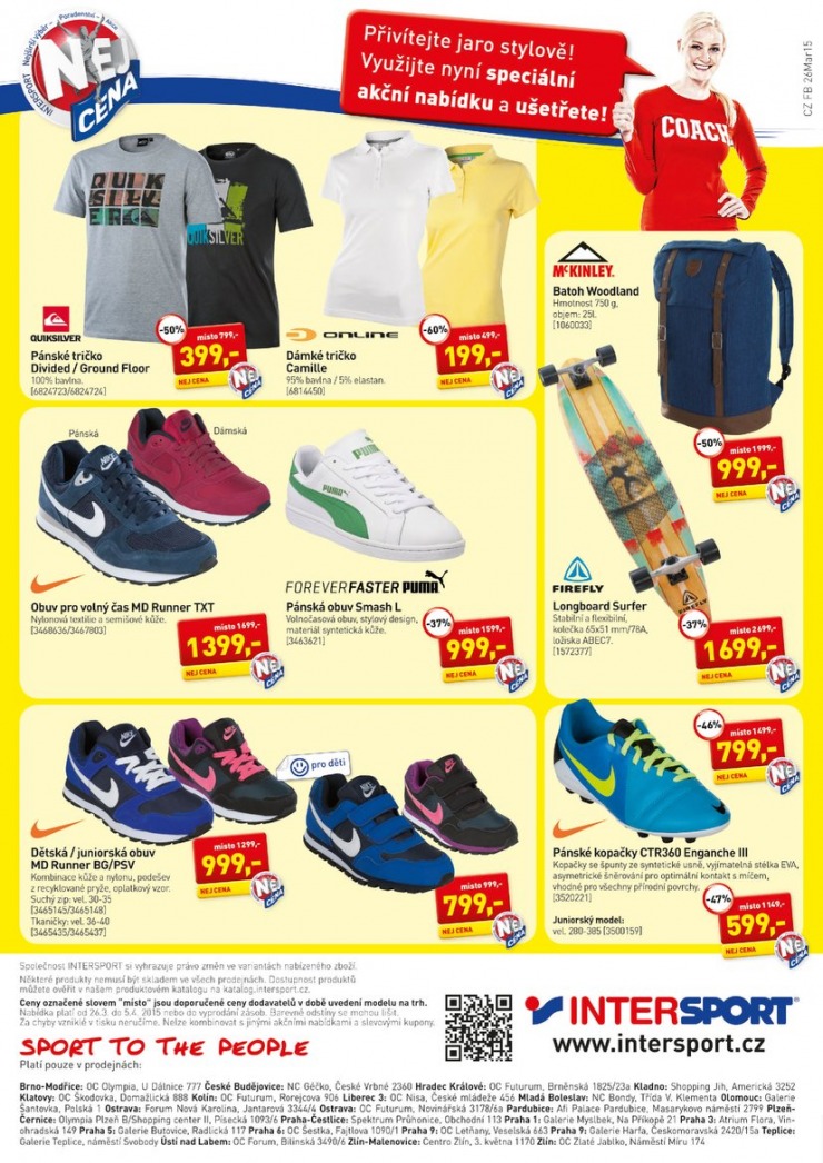 leták Intersport Aktuální leták od 26.3.2015 strana 1 leták Intersport Aktuální leták od 26.3.2015 strana 1