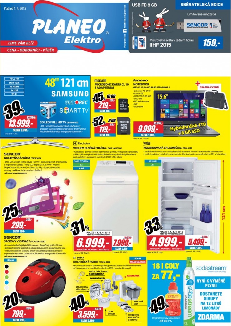 leták Planeo Elektro Akční leták od 1.4.2015 strana 1 leták Planeo Elektro Akční leták od 1.4.2015 strana 1