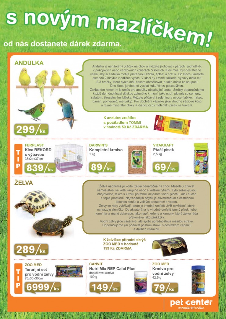 leták Pet Center Akční leták od 1.4.2015 strana 1 leták Pet Center Akční leták od 1.4.2015 strana 1