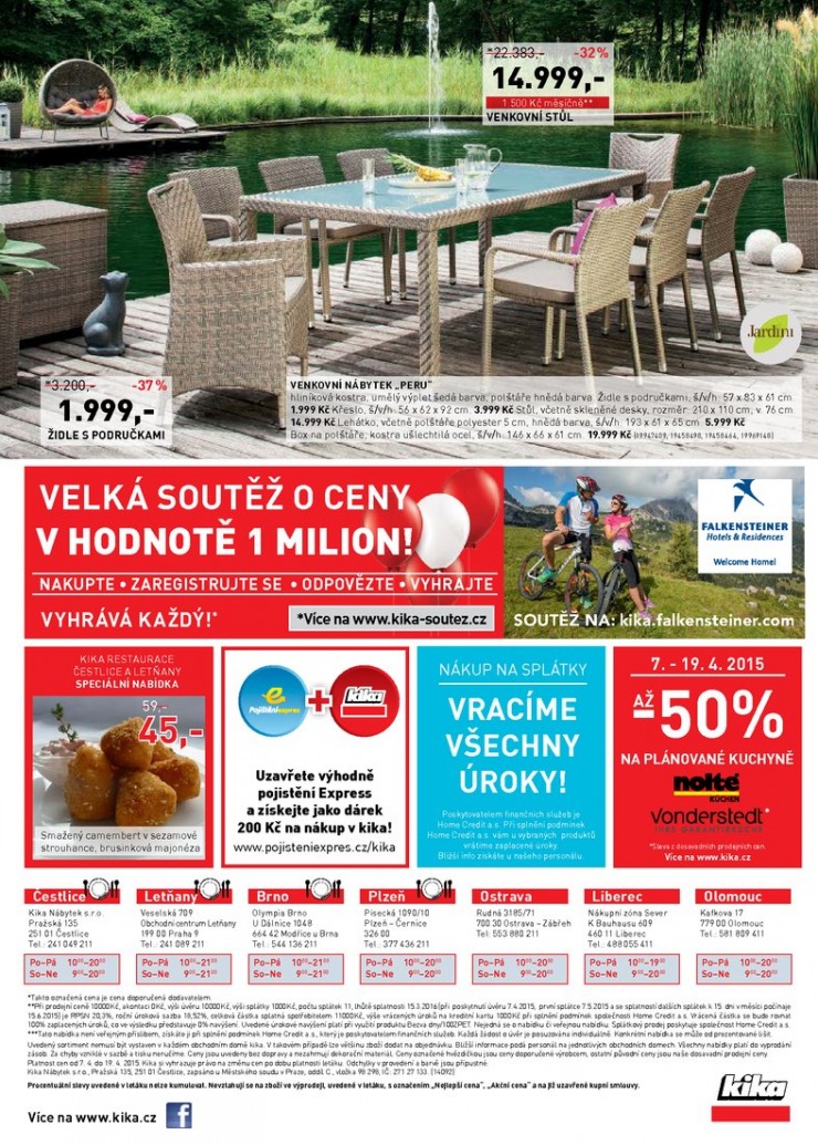 leták Kika Aktuální leták od 7.4.2015 strana 1 leták Kika Aktuální leták od 7.4.2015 strana 1