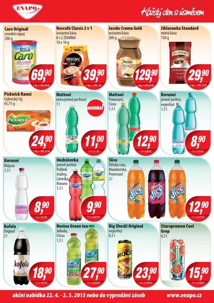 leták Enapo Akční leták od 22.4.2015 strana 1 leták Enapo Akční leták od 22.4.2015 strana 1