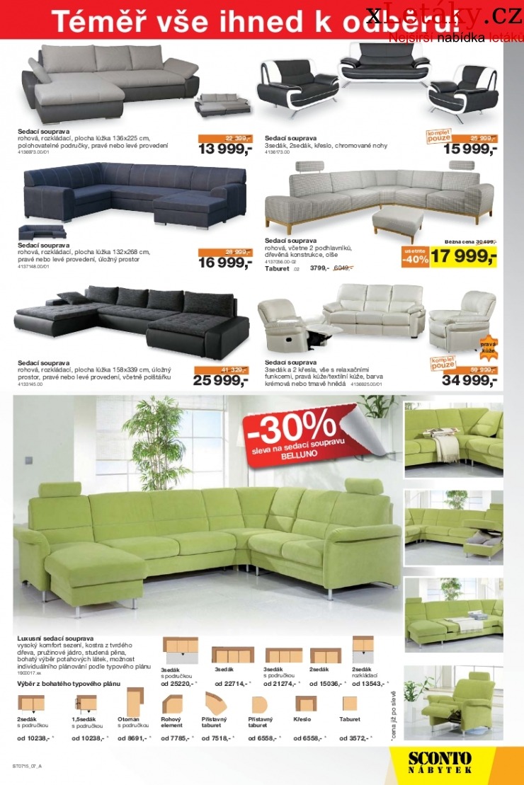 leták Sconto nábytek leták strana 1