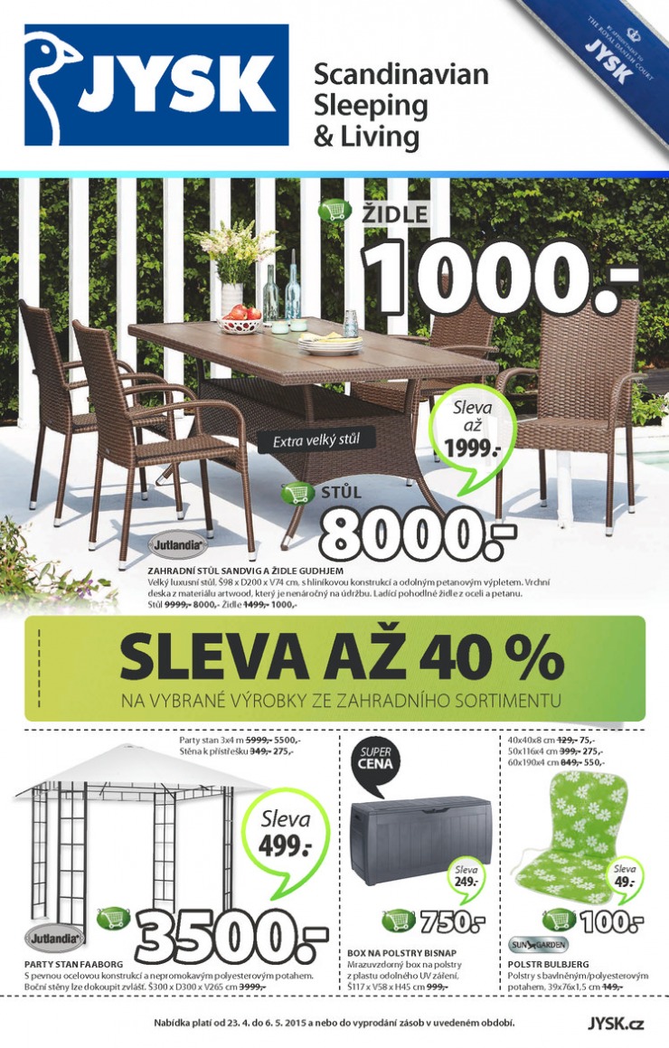 leták Jysk Nabídka týdne od 23.4.2015 strana 1 leták Jysk Nabídka týdne od 23.4.2015 strana 1