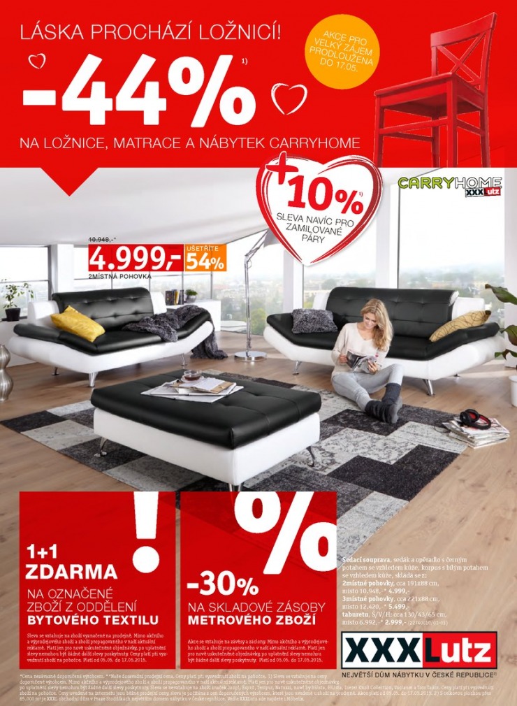 leták XXXLutz Ložnice od 4.5.2015 strana 1 leták XXXLutz Ložnice od 4.5.2015 strana 1