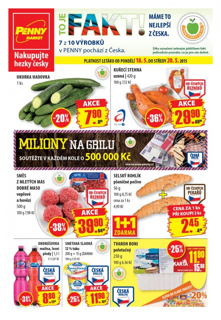 leták Penny Aktuální nabídka od 18.5.2015 strana 1 leták Penny Aktuální nabídka od 18.5.2015 strana 1