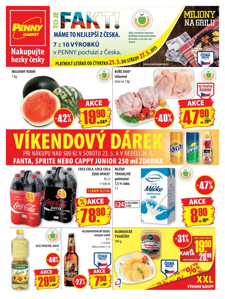leták Penny Aktuální nabídka od 21.5.2015 strana 1 leták Penny Aktuální nabídka od 21.5.2015 strana 1
