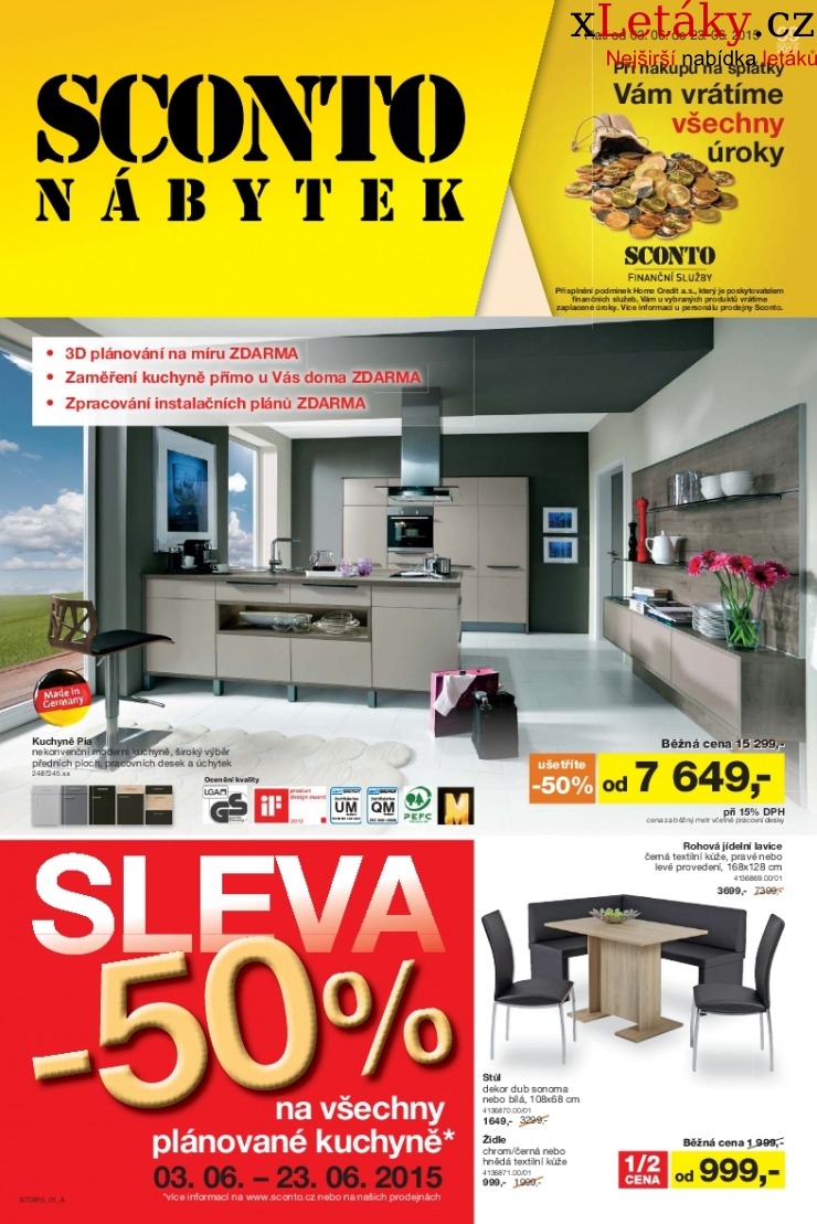 leták Sconto nábytek leták strana 1 leták Sconto nábytek leták strana 1