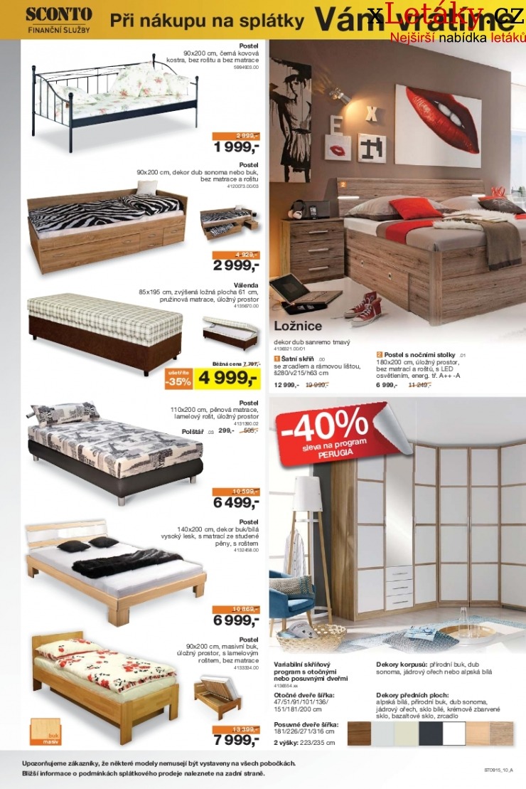 leták Sconto nábytek leták strana 1
