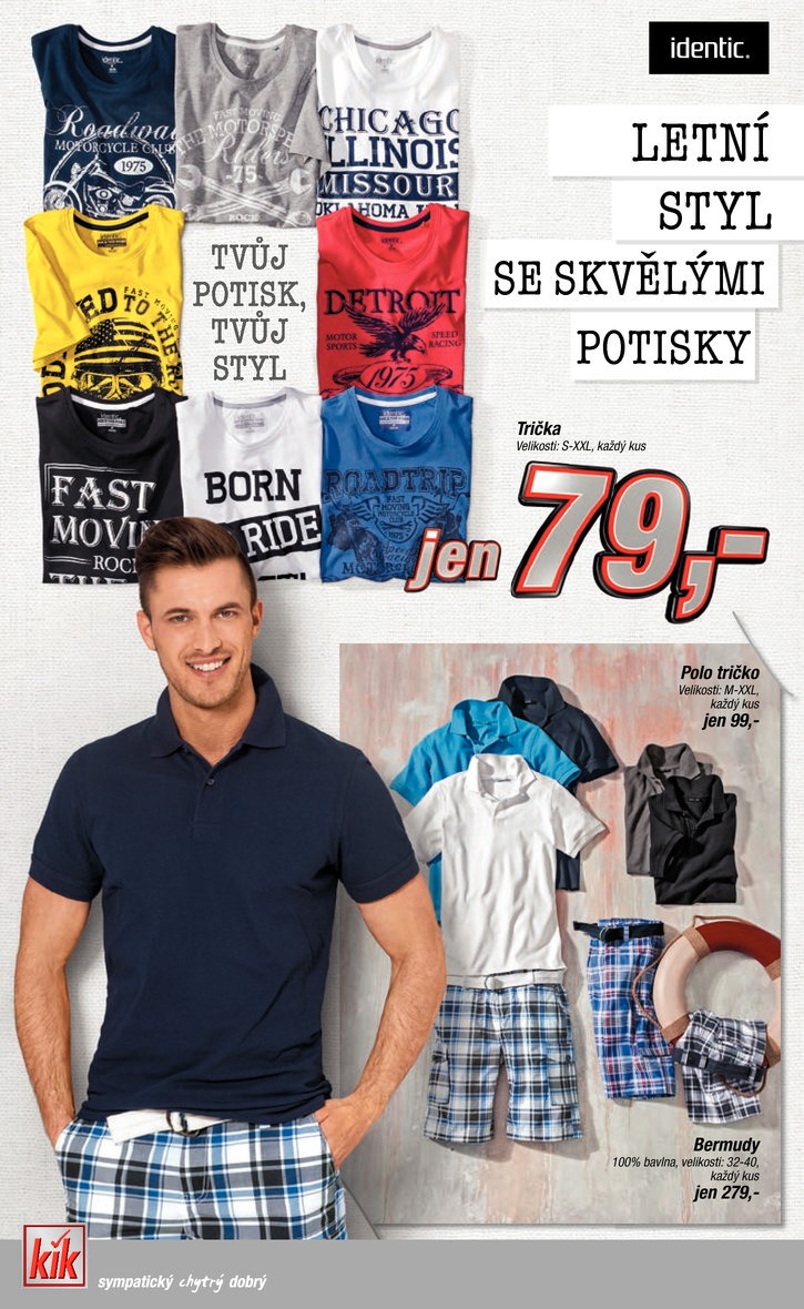 leták Kik textil Prospekt od 10.6.2015 strana 1