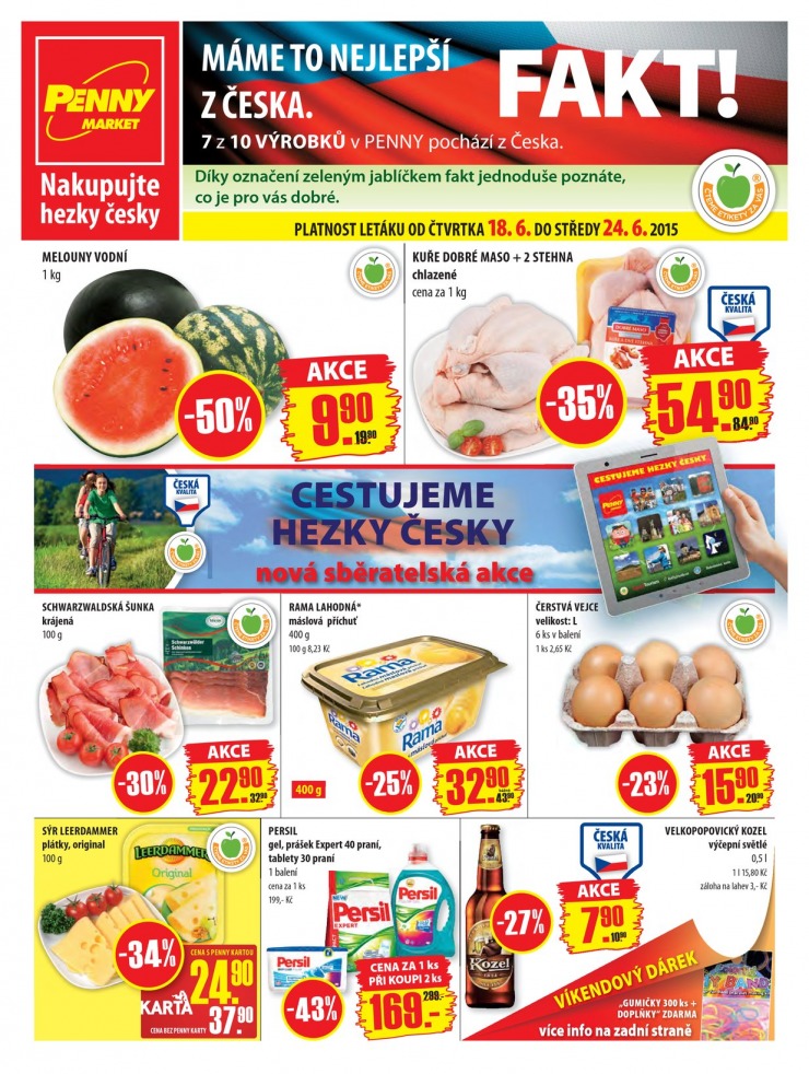 leták Penny Aktuální nabídka od 18. 6. 2015 strana 1 leták Penny Aktuální nabídka od 18. 6. 2015 strana 1