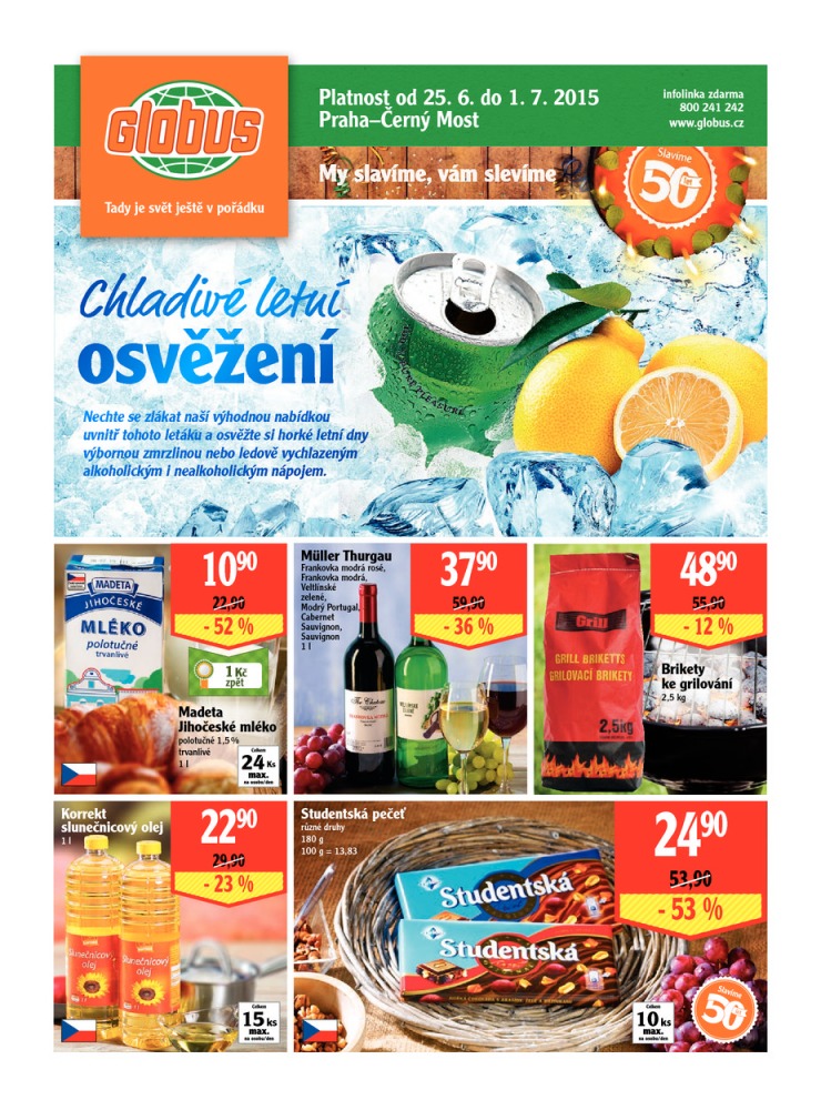 leták Globus Naše noviny od 25.6.2015 strana 1 leták Globus Naše noviny od 25.6.2015 strana 1