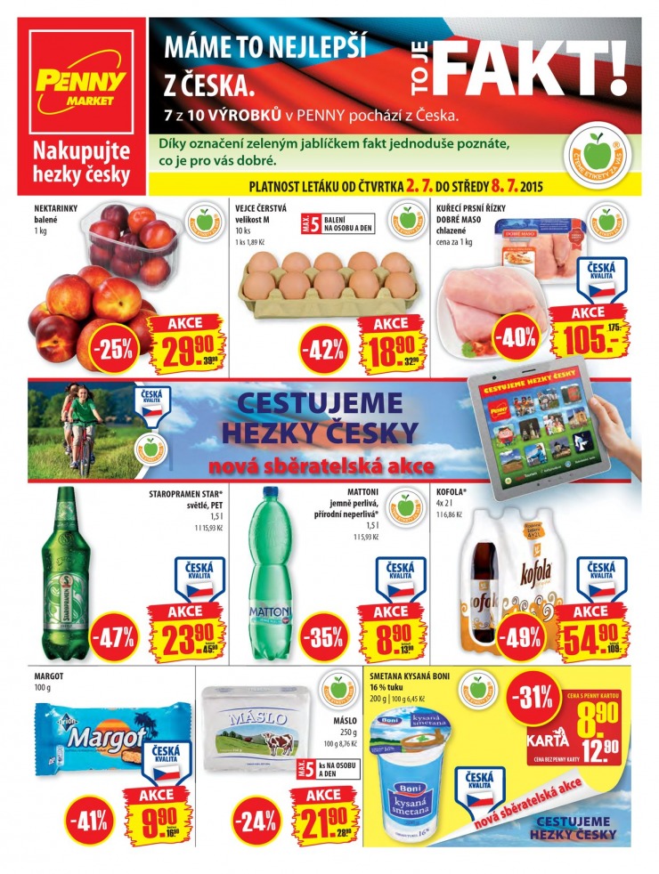 leták Penny Aktuální nabídka od 2.7.2015 strana 1 leták Penny Aktuální nabídka od 2.7.2015 strana 1