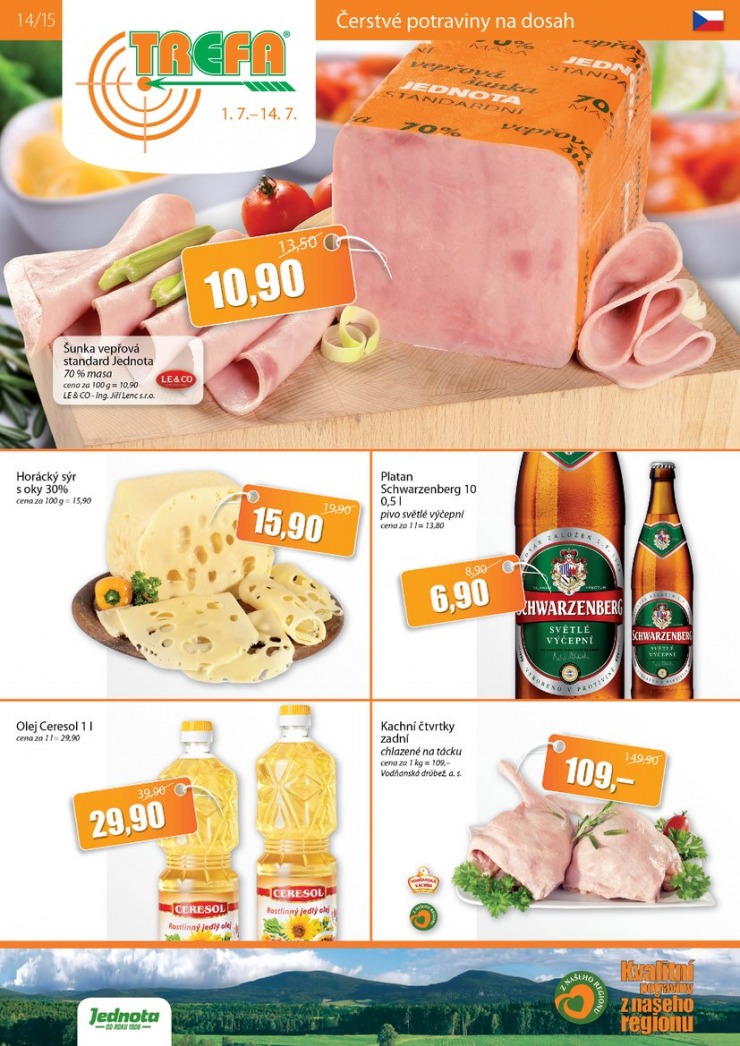 leták COOP Trefa od 1.7.2015 strana 1