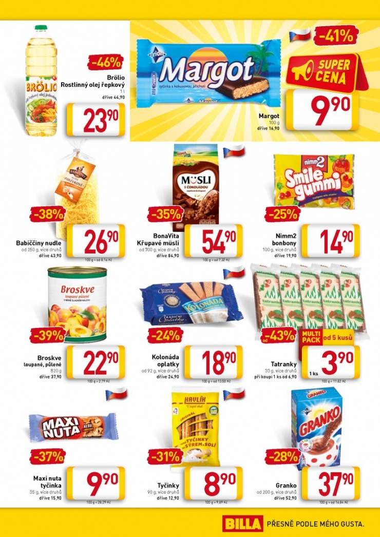 leták Billa velký od 8.7.2015 strana 1 leták Billa velký od 8.7.2015 strana 1
