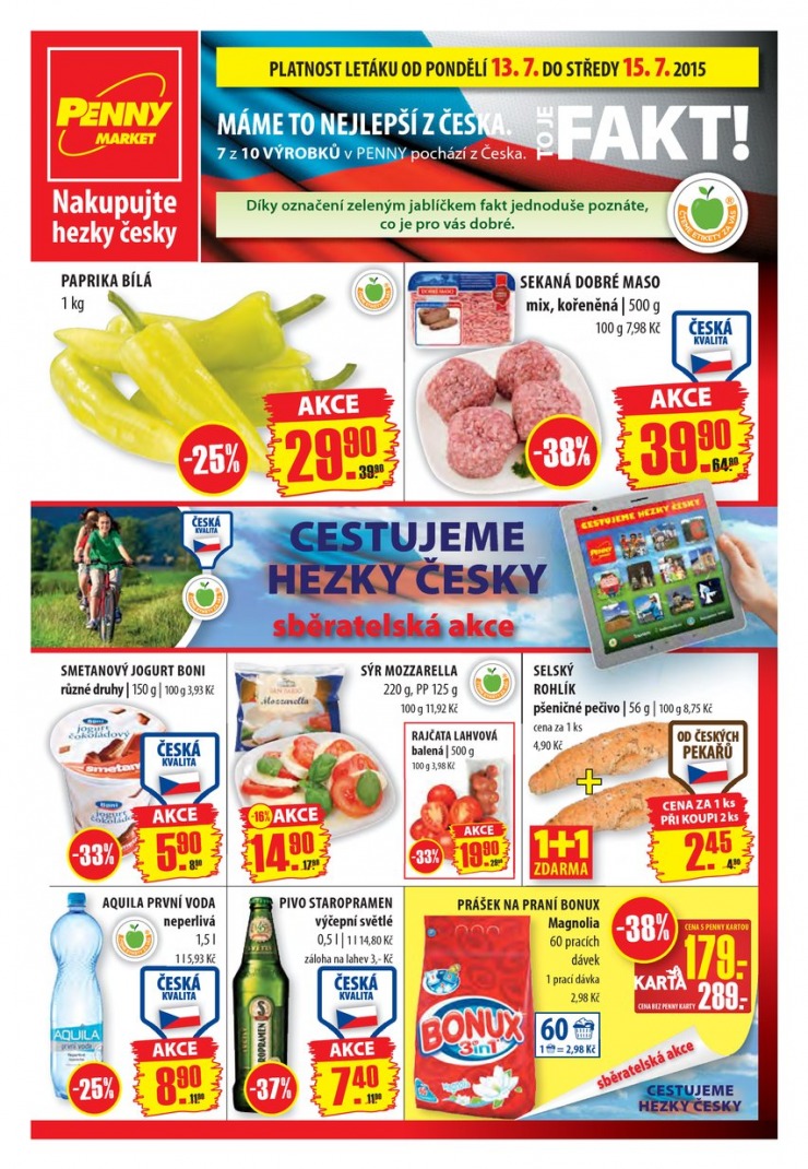 leták Penny Aktuální nabídka od 13.7.2015 strana 1 leták Penny Aktuální nabídka od 13.7.2015 strana 1